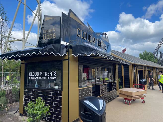 An image of the Cloud9Treats stand after FASTSIGNS